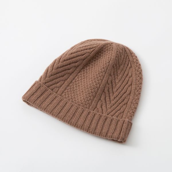 northpeace farm/カシミヤ100%ニット帽 -チクチクも蒸れもなし